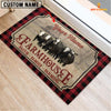 Joycorners Black Baldy Faith Family Farming Custom Name Doormat