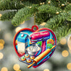 Joycorners Custom Name Ornament, Baker Heart 2D Flat LM2211