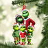 Joycorners ELF Family Christmas Ornament, Personalized Ornament 2D Flat LM2211