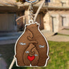 Joycorners Christmas Bear Family, Custom Name - Personalized Keychain - Gift For Family, Christmas Gift 2D Flat LM2211