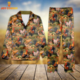 Joy Corner Chicken Lover Style 20 3D Chistmas Pajamas