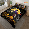 JoyCorners Happiness Belted Galloway Cattle Halloween Pattern Personalized Name 3D Bedding Set