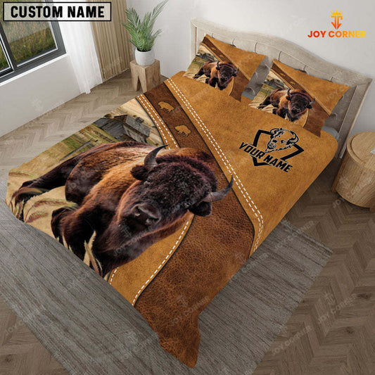 Joycorners Custom Name Bison Bedding set