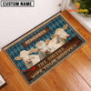 Joycorners Charolais No Horn Wipe Your Hooves Custom Name Doormat