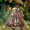 Joycorners Custom Name Surfing Ornament, Christmas Gift for Surfing Lover 2D Flat LM2111