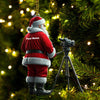 Joycorners Custom Name Santa Photographer Ornament, Santa Christmas Gift 2D Flat LM2111