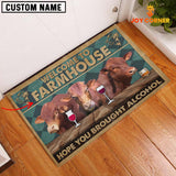 Joycorners Beefmaster Hope You Bought Alcohol Custom Name Doormat