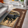 Joycorners Customized Name Dexter Leather Pattern Rug