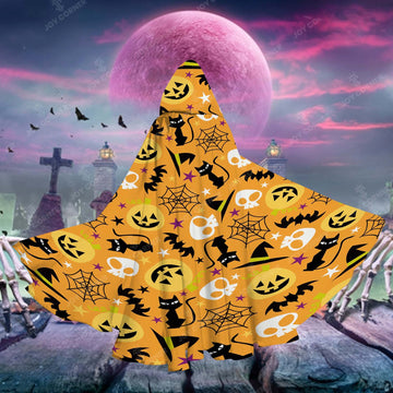 Joy Corner Pumpkin Halloween Animal Cattoon Halloween Pattern Special Hooded Cloak