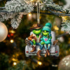 Joycorners ELF Couple On Car Home Decor Christmas Ornament, Personalized Ornament 2D Flat LM2211