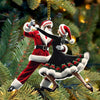Joycorners Custom Name Couple Dance Ornament, Couple Christmas Gift 2D Flat LM2111