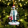 Joycorners Healthcare Staff Christmas Ornament, Personalized Ornament 2D Flat LM2211