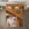 Joycorners Custom Name Pig Bedding set