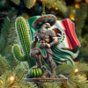 Joycorners Custom Name Mexico Ornament, Mexico Lover Christmas Gift 2D Flat LM2111