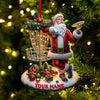 Joycorners Custom Name Santa Ornament, Santa Christmas Gift1 2D Flat LM2111