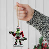 Joycorners Gym Work Out ELF Christmas Ornament, Personalized Ornament, Gymnastics Christmas Gift 2D Flat LM2211