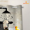 Joy Corners Black Baldy I Don't Sing In The Shower 3D Shower Curtain