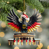 Joycorners Custom Name Germany Ornament, German Lover Christmas Gift 2D Flat LM2111