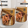 Joycorners Santa Gertrudis Cattle Brown  Custom Name  Basket