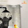 Joy Corners Belted Galloway I Don't Sing In The Shower 3D Shower Curtain