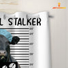 Joy Corners Black Angus Lovely Personal Stalker 3D Shower Curtain