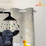 Joy Corners Black Angus I Don't Sing In The Shower 3D Shower Curtain