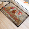 Joycorners Chooks Custom Name- Home To Where The Herd Is FarmHouse Doormat