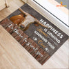 Joycorners Texas Longhorn Happiness Is Coming Home Knowing Your Cow Doormat