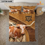 Joycorners Texas Longhorn Cattle Customized Bedding set