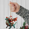 Joycorners Custom Name Santa Dragon Ornament, Christmas Gift for Dragon Lover78 2D Flat LM2111