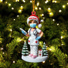 Joycorners Nurse Christmas Ornament, Personalized Ornament 2D Flat LM2211