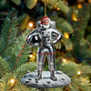 Joycorners Custom Name Santa Astronaut Ornament, Christmas Gift Decoration 2D Flat LM2111