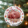 Joycorners My First Christmas Ornament, Personalized Ornament 2D Flat LM2211