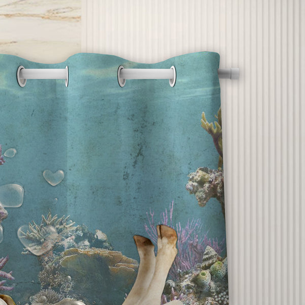 Joy Corners Hereford Taking Shower Under The Sea 3D Shower Curtain