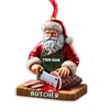 Joycorners Custom Santa Butcher Ornament, Personalized Ornament 2D Flat LM2211