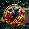 Joycorners Custom Name Spain Ornament, Christmas Gift for Spain Lover 2D Flat LM2211