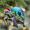 Joycorners Custom Name Diving Ornament, Diving Lover Christmas Gift 2D Flat LM2111