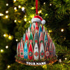 Joycorners Custom Name Surfing Ornament, Christmas Gift for Surfing Lover 2D Flat LM2111