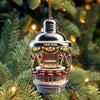 Joycorners Custom Name Bartender Ornament, Barista Christmas Decoration 2D Flat LM2111