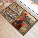 Joycorners Chicken Barn Custom Name Doormat