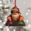 Joycorners Santa DJ Christmas, Home Decor, Christmas Ornament, Personalized Ornament 2D Flat LM2111