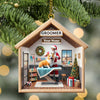 Joycorners Custom Name Groomer Ornament, Christmas Decoration for Pet Shop 2D Flat LM2211