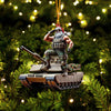 Joycorners Army Santa Home Decor Christmas Ornament, Personalized Ornament 2D Flat LM2211