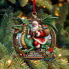 Joycorners Custom Name Dragon Santa Ornament, Christmas Gift for Dragon Lover 2D Flat LM2111