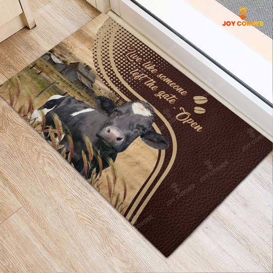 Joycorners Holstein Live Like Someone Left The Gate Open Doormat