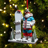 Joycorners Custom Name Santa Snow Ornament, Santa Christmas Gift Decoration 2D Flat LM2111