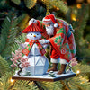 Joycorners Custom Name Japan Santa Ornament, Japan Lover Christmas Gift 2D Flat LM2111