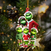 Joycorners ELF Family Christmas Ornament, Personalized Ornament 2D Flat LM2211
