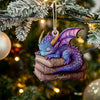 Joycorners Sleeping Little Dragon Christmas Ornament, Personalized Ornament 2D Flat LM2211