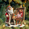 Joycorners Custom Name and Photo Santa Ornament, Christmas Gift for Family 2D Flat LM2111